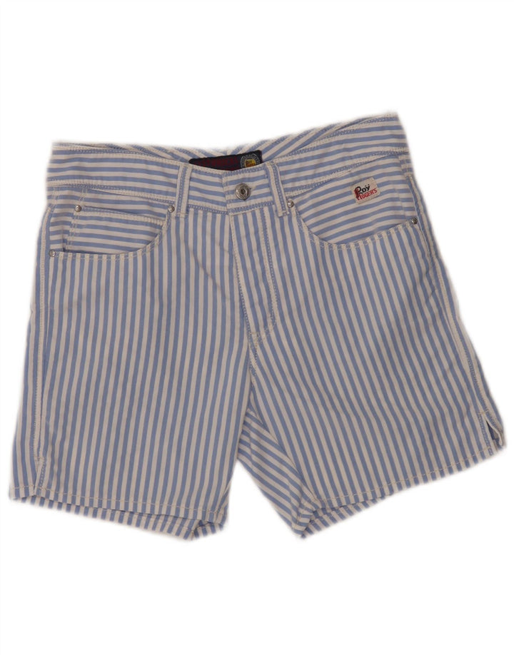 Roy Rogers Shorts feminino casual IT 44 médio W30 risca de giz azul