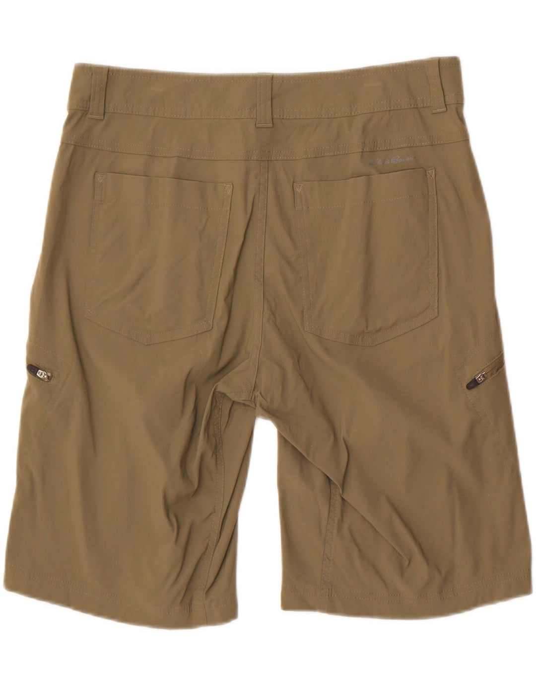 Shorts cargo masculino Eddie Bauer W34 grande nylon cáqui