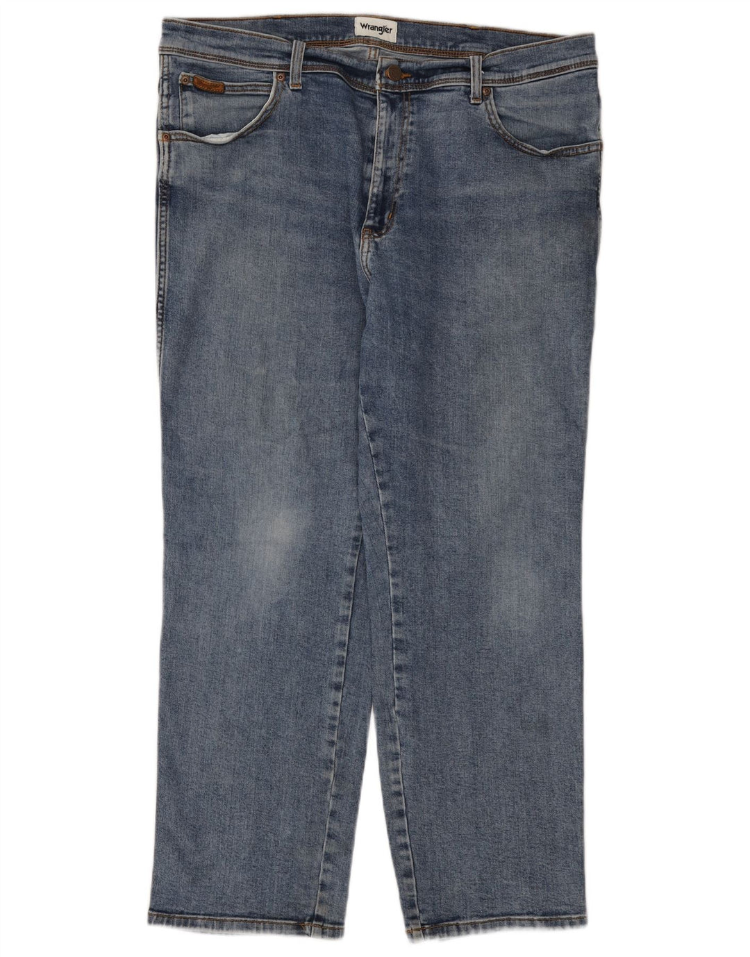 Wrangler Masculino Texas Straight Jeans W40 L30 Azul Algodão