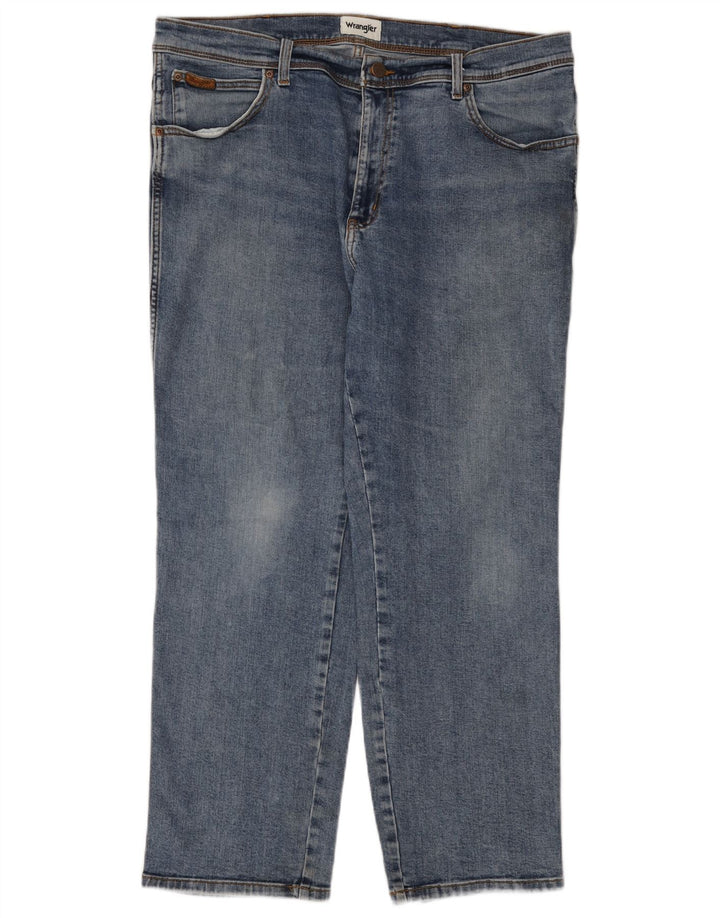 Wrangler Masculino Texas Straight Jeans W40 L30 Azul Algodão