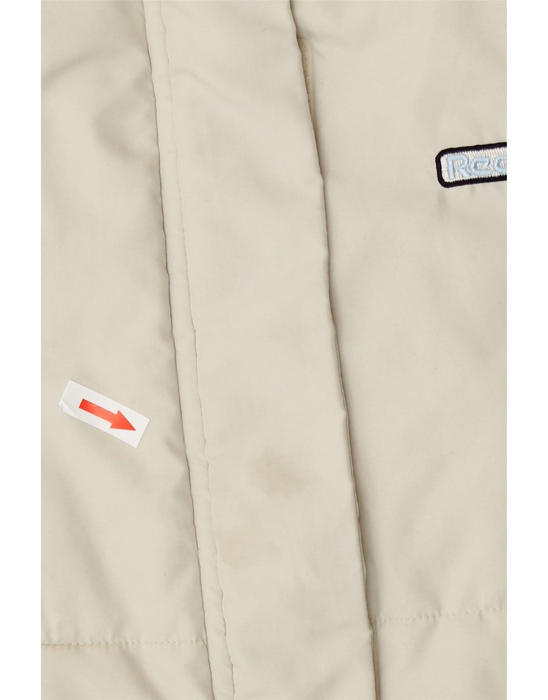 Colete acolchoado feminino Reebok UK 12 médio off white poliéster