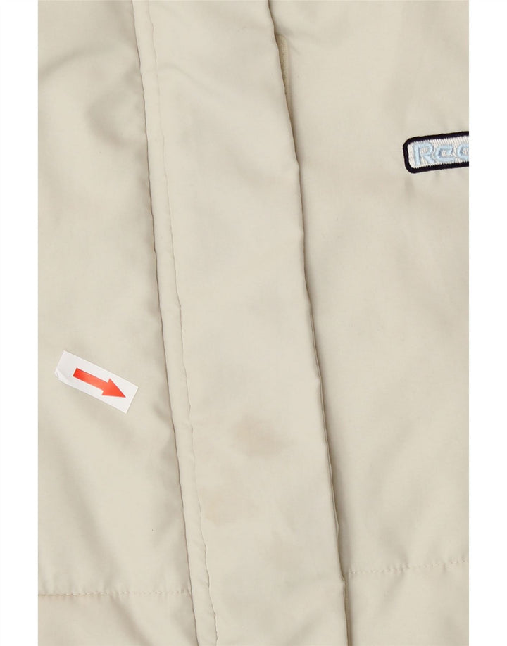 Colete acolchoado feminino Reebok UK 12 médio off white poliéster