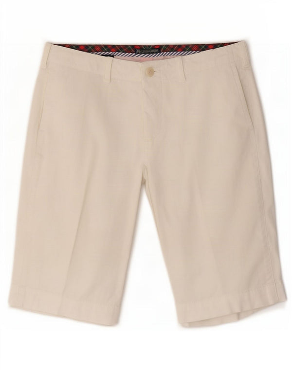 Shorts chino feminino Polo Ralph Lauren W27 pequeno algodão branco