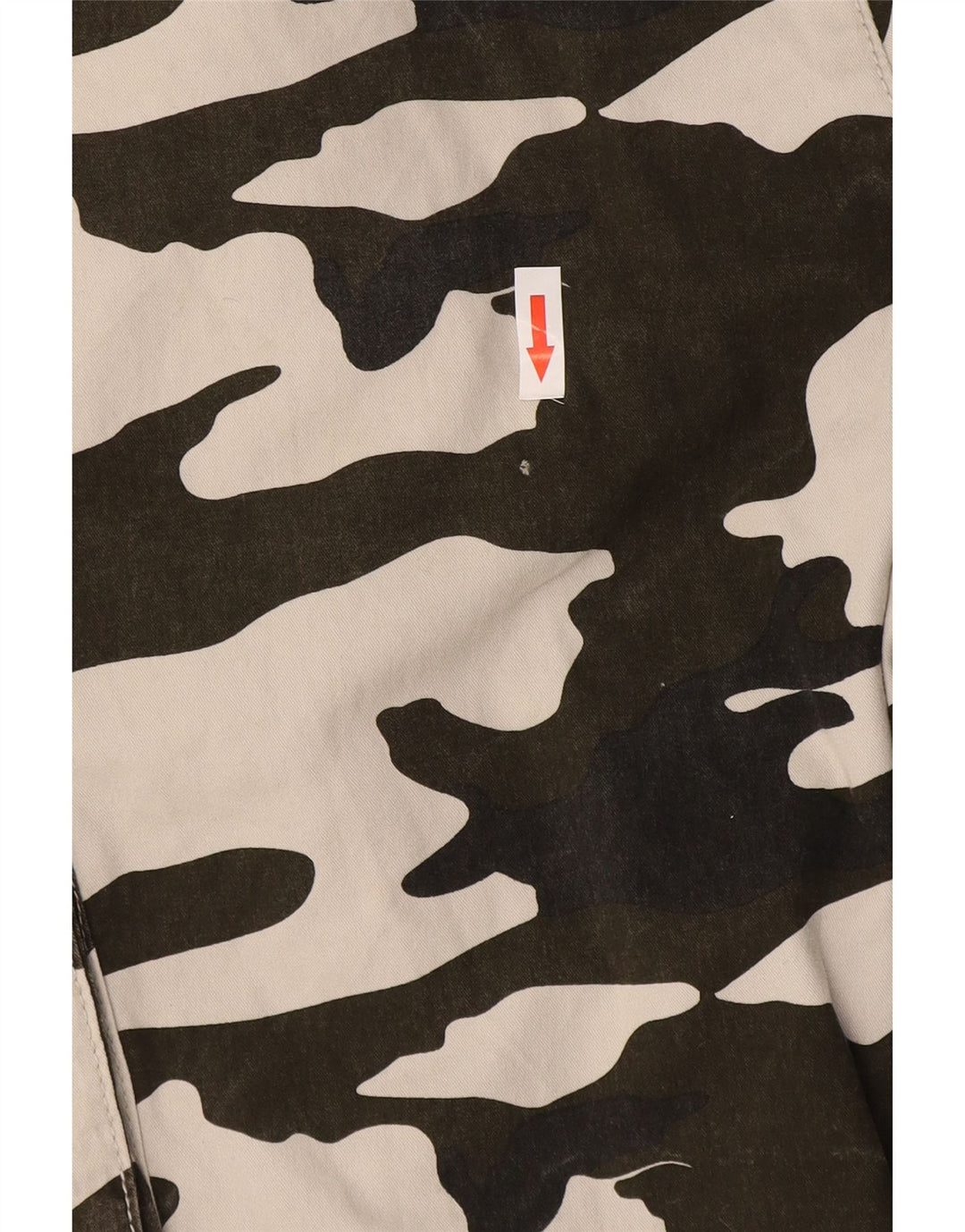Shorts cargo masculino French Connection W34 grande camuflagem cáqui
