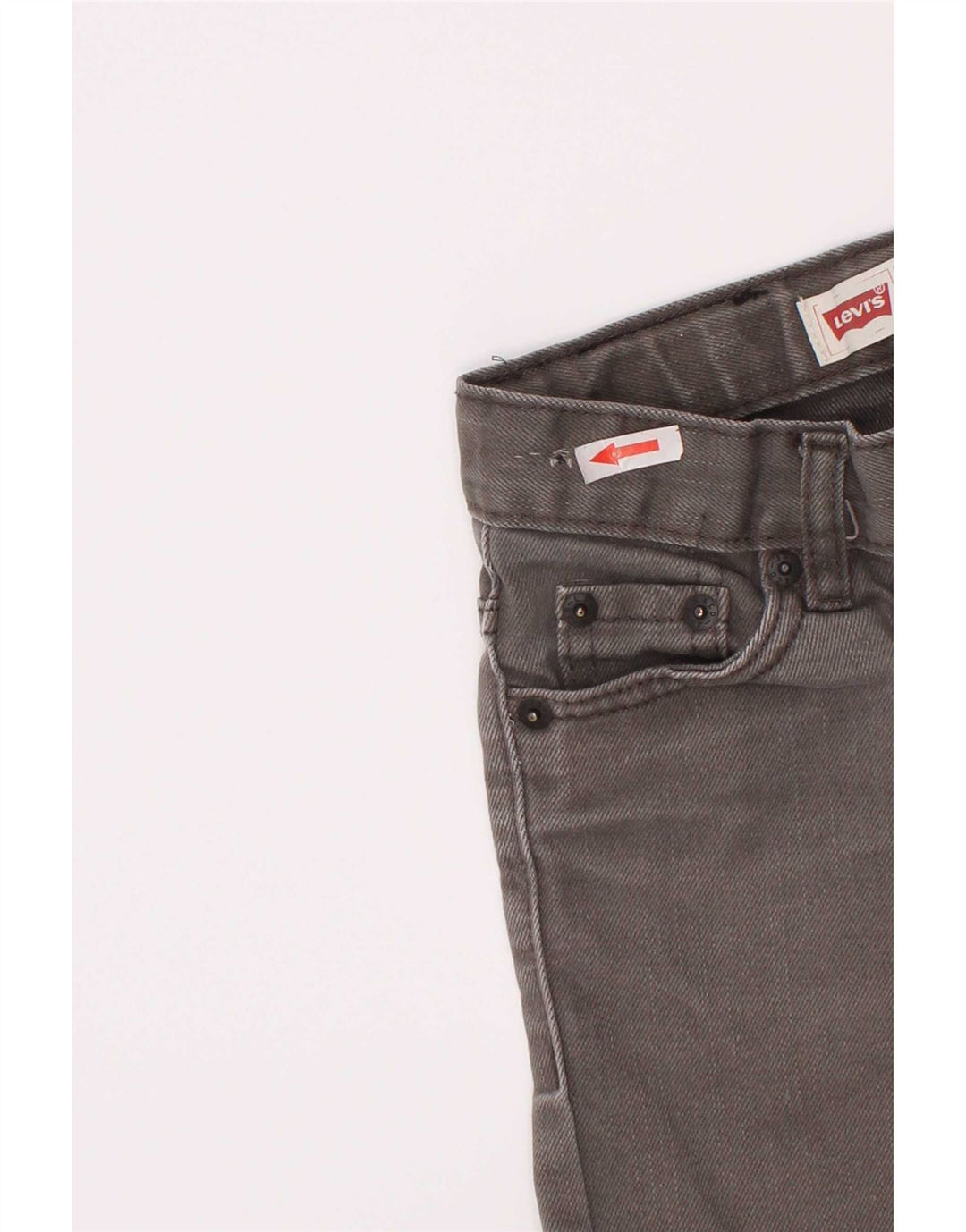 Levi's Boys 511 Distressed Slim Jeans 4-5 Anos W22 L18 Algodão Cinza