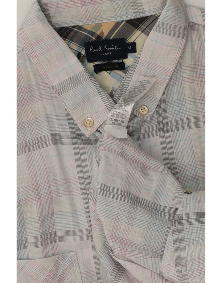 Camisa masculina Paul Smith Classic Fit média de algodão xadrez multicolorido