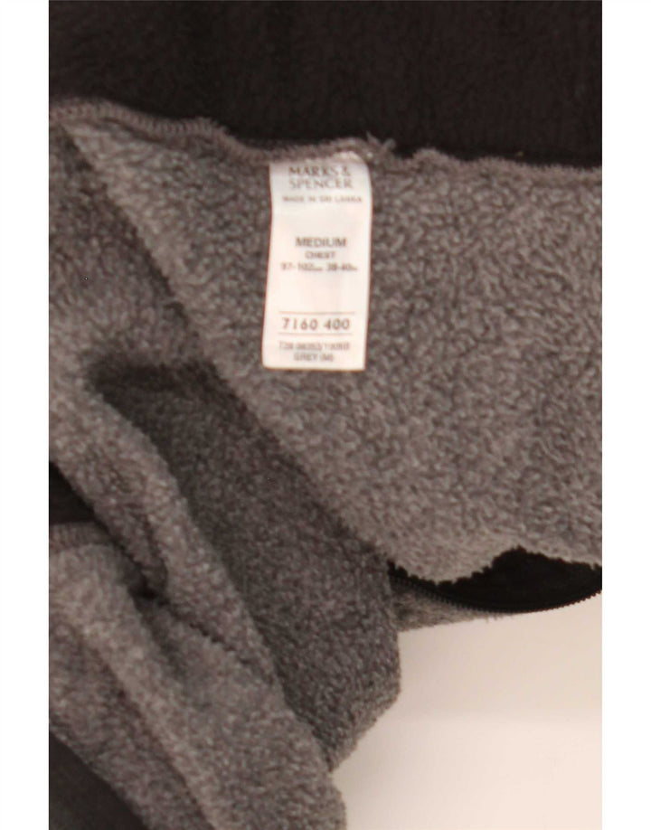 Jaqueta de lã masculina Marks & Spencer UK 38 poliéster cinza médio
