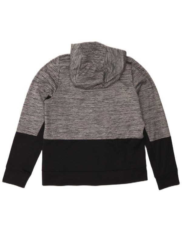 Suéter Nike Boys Dri Fit Zip com capuz 13-14 anos XL cinza colorblock