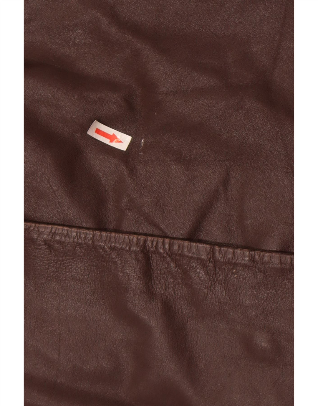 Casaco de couro feminino vintage IT 46 grande couro marrom