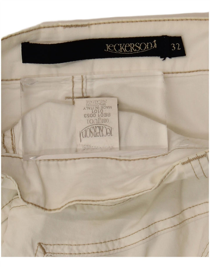 Bermuda masculina Jeckerson W32 médio algodão branco