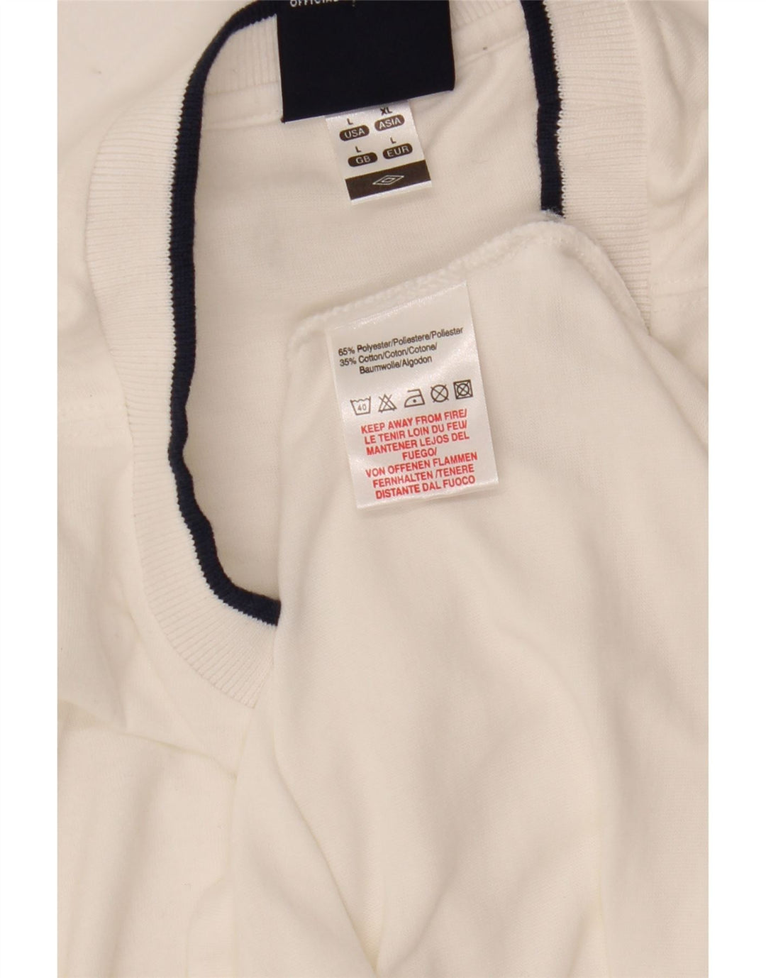 Umbro Camiseta Masculina Top Grande Poliéster Branco