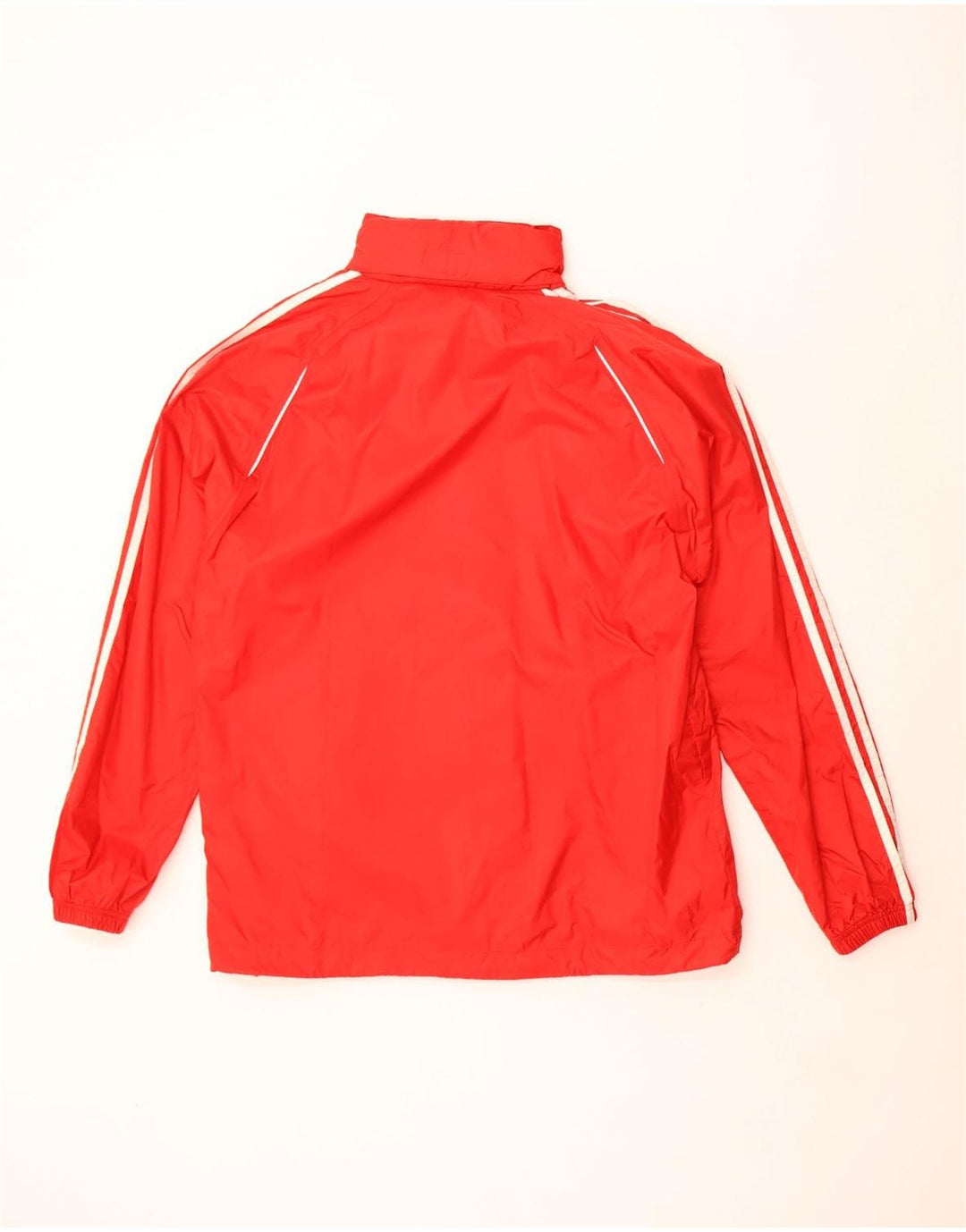 Adidas Mens Hooded Rain Jacket UK 38 Poliéster Vermelho Médio