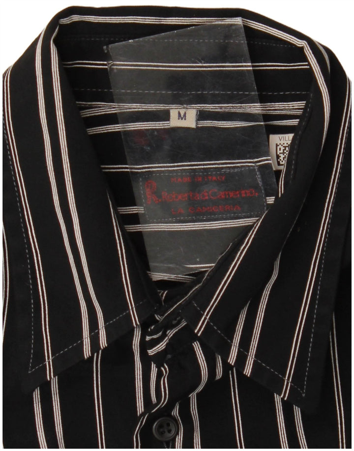 Camisa masculina Roberta di Camerino listrada preta média