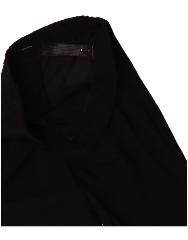 Calça feminina MASSIMO DUTTI reta UE 40 médio W30 L26 preta