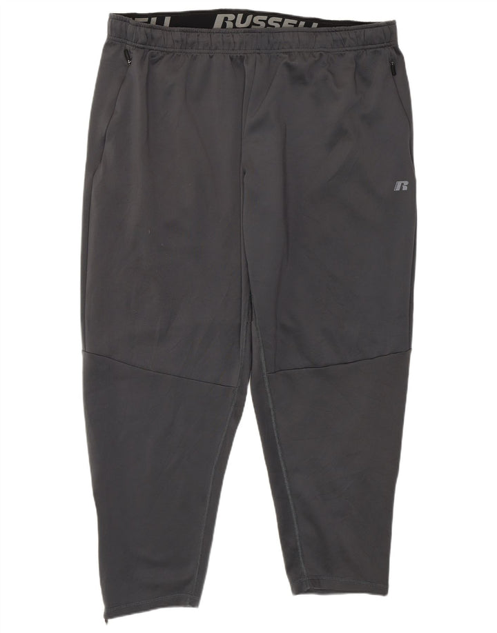 Calças de treino Russell Athletic Mens 2XL poliéster cinza