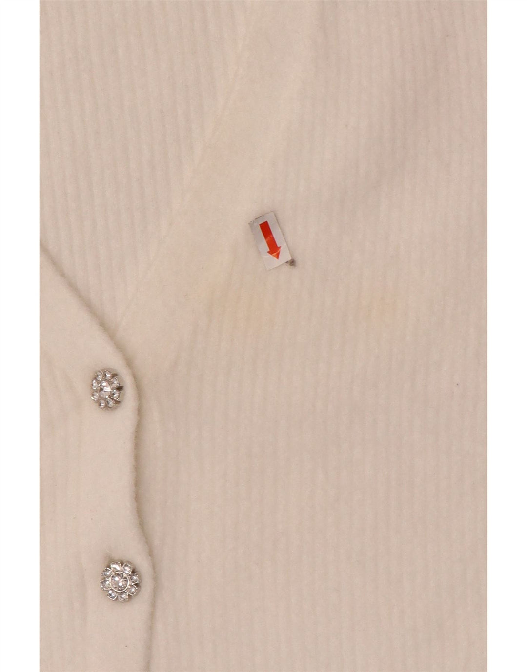 Suéter Zara feminino crop cardigan Reino Unido 12 médio branco nylon