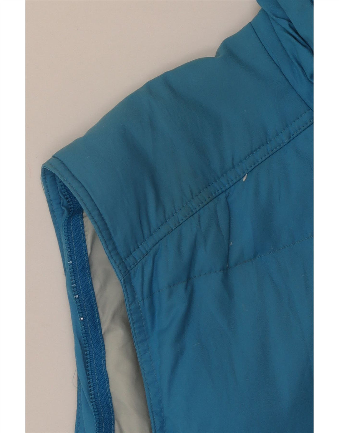Sergio Tacchini Mens acolchoado Gilet IT 48 algodão azul médio