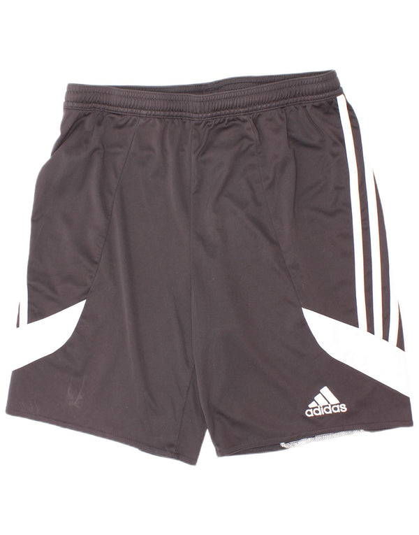 Shorts esportivos masculinos Adidas 13-14 anos XL preto colorblock poliéster