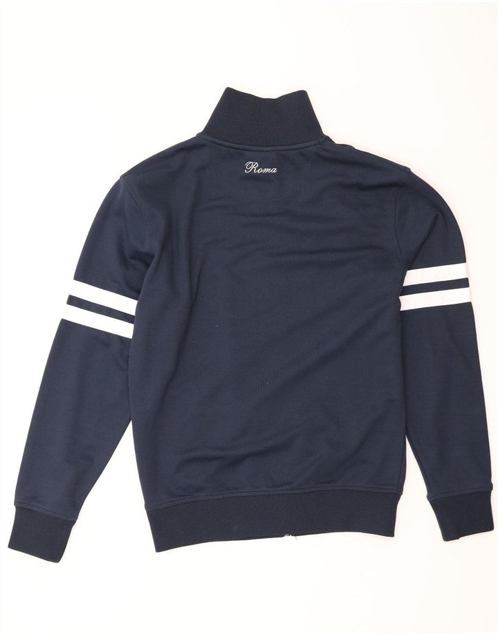 Ellesse Mens Treino Top Jaqueta Pequena Algodão Azul Marinho