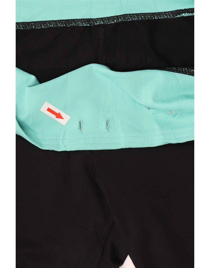 Fila Womens Capri Leggings UK 12 Medium Black Colourblock