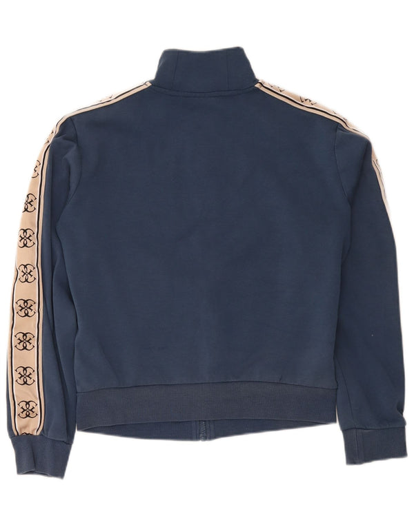 Guess Womens Tracksuit Top Jacket UK 14 Médio Azul Marinho Colorblock