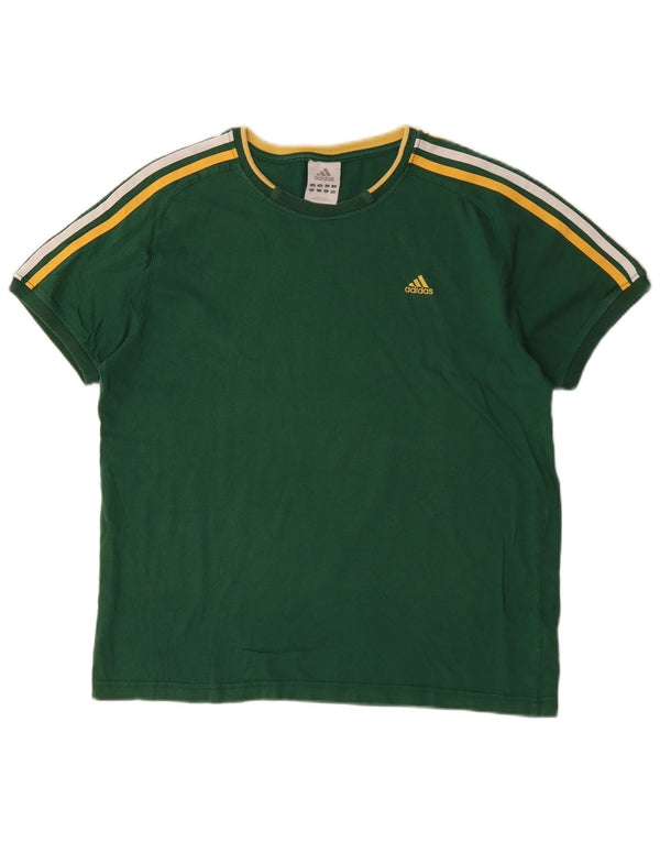 Camiseta masculina ADIDAS UK 42/44 grande algodão verde