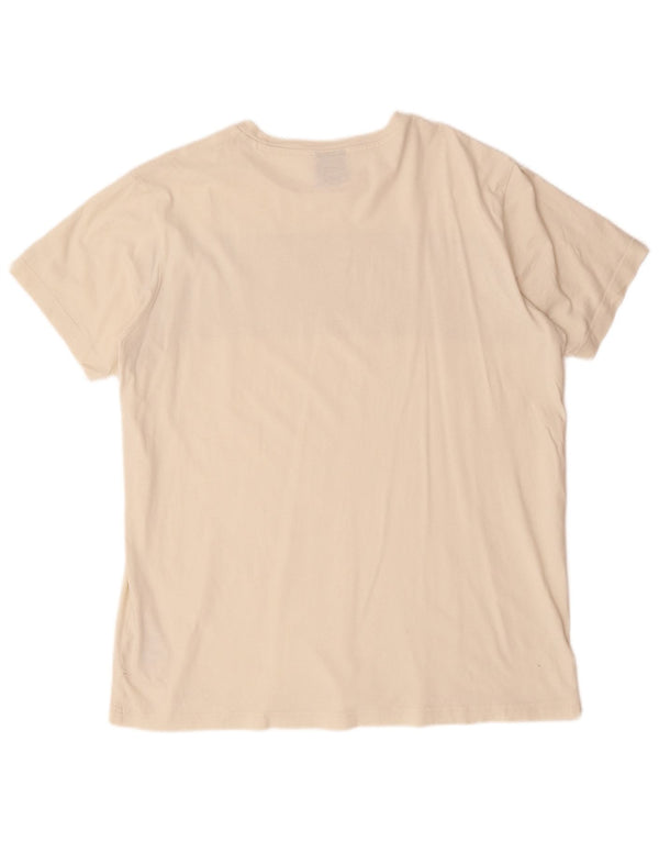 Camiseta masculina estampada Champion grande algodão branco
