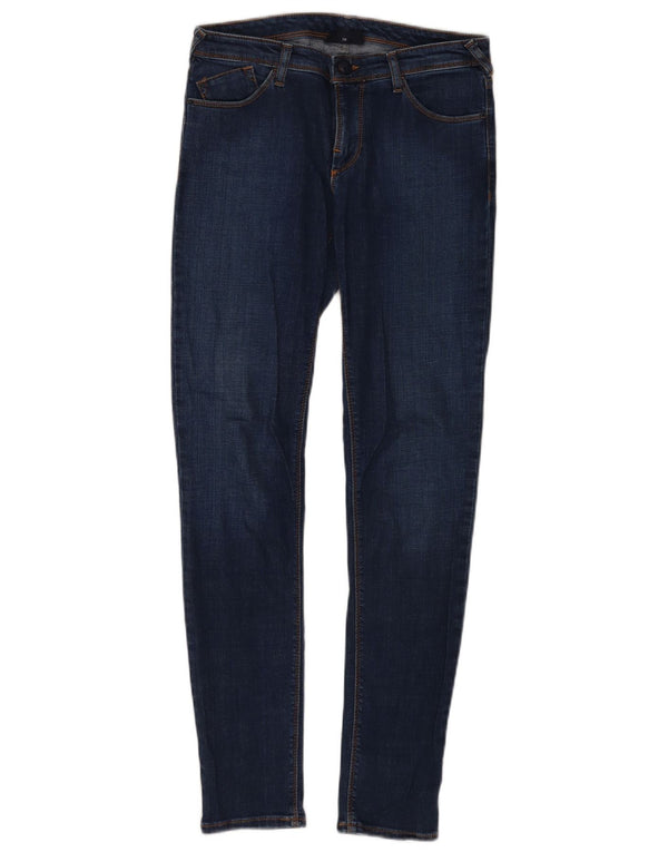 Calça jeans skinny feminina Armani W28 L30 algodão azul