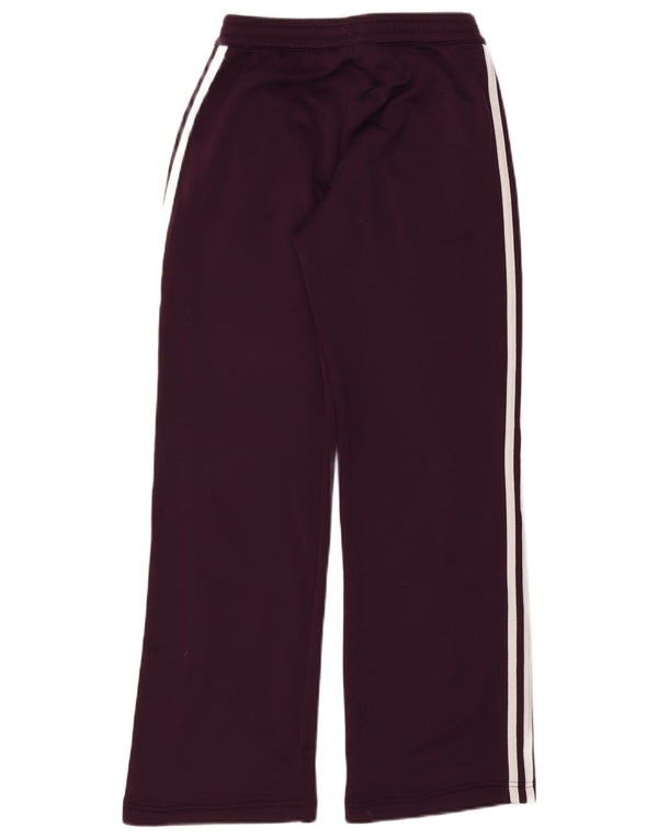 Calças de treino femininas Adidas UK 10 pequeno roxo poliéster