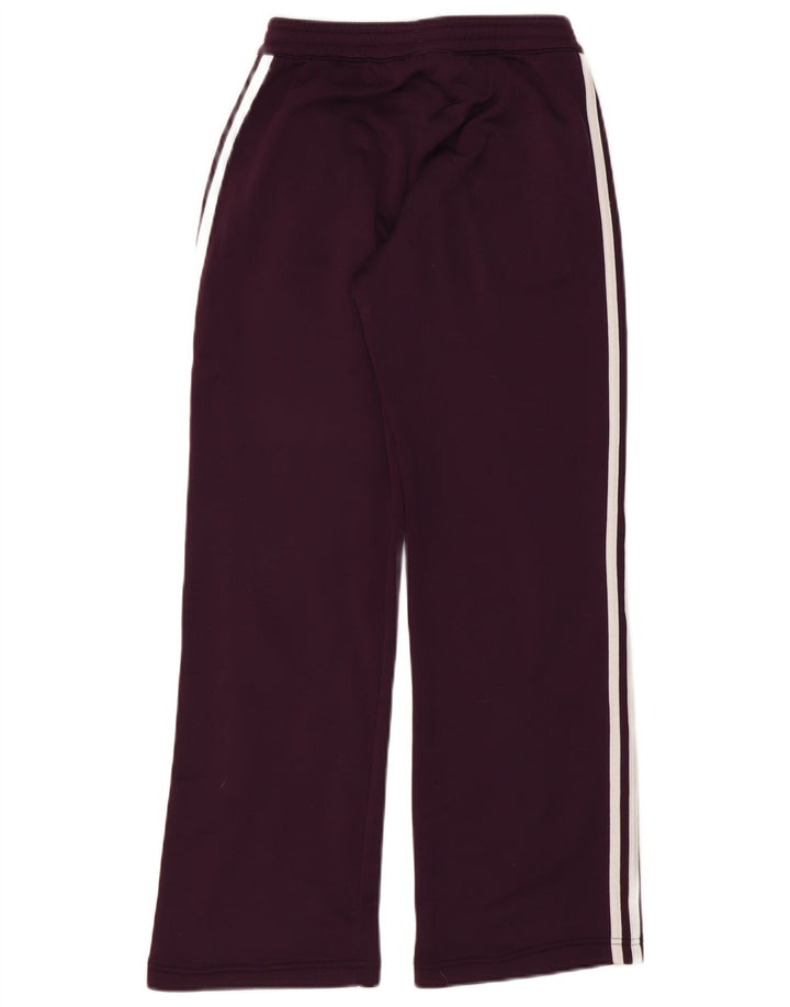 Calças de treino femininas Adidas UK 10 pequeno roxo poliéster
