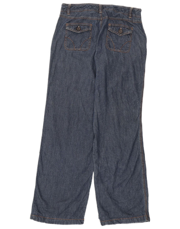 Calça jeans feminina DOCKERS com ajuste favorito de perna larga US 8 médio W30 L31 azul marinho