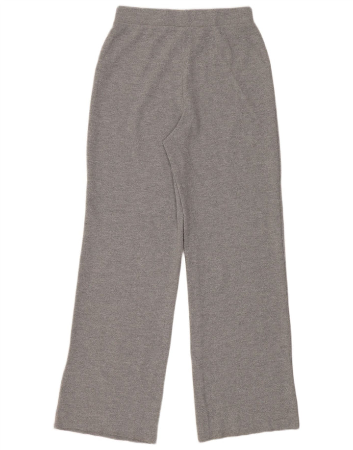 Calça de treino feminina Zara UK 8 poliéster cinza pequeno