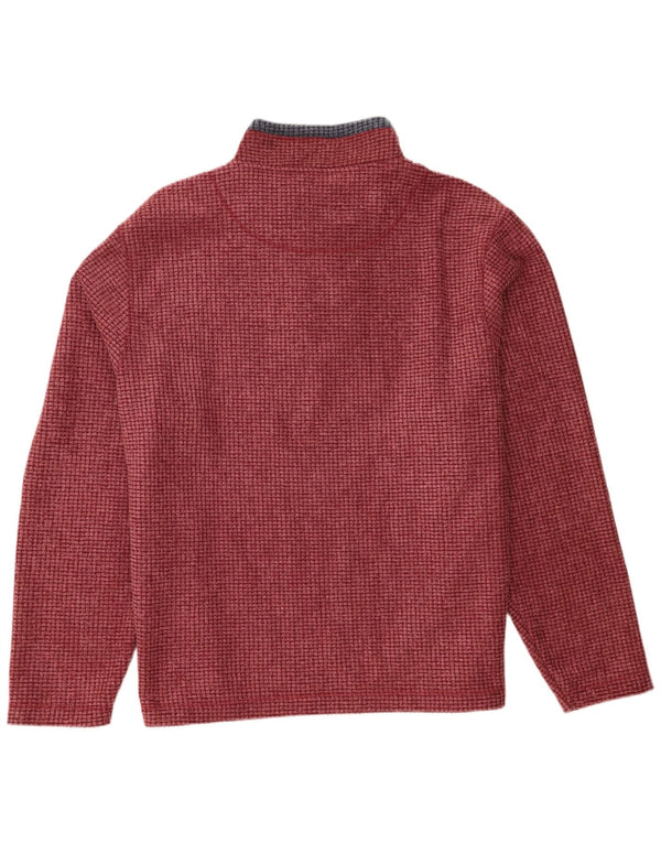 Weird Fish Mens Zip Neck Fleece Jumper 4XL Borgonha Poliéster