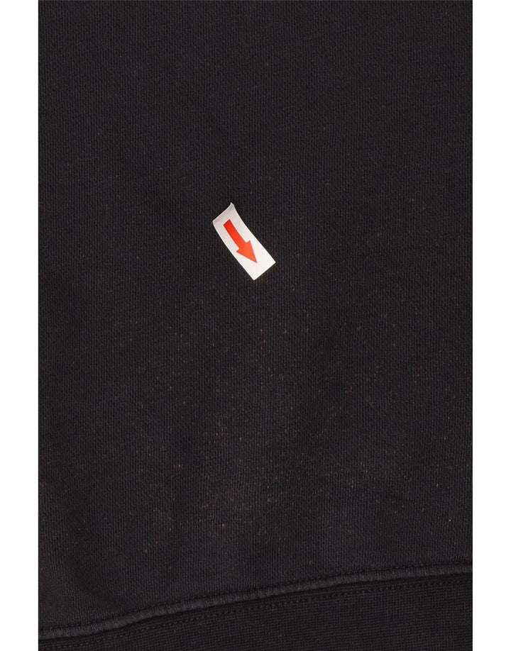Nike masculino gráfico moletom jumper pequeno algodão preto