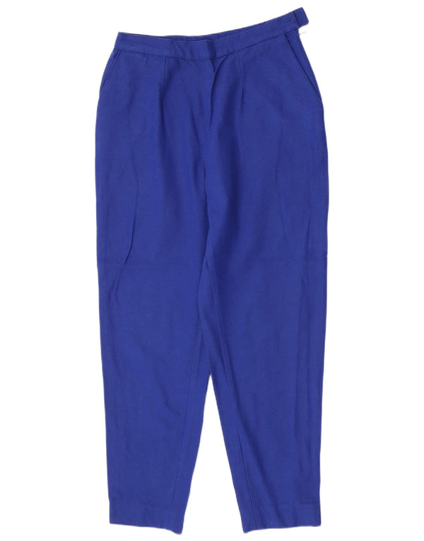 Calça feminina vintage cintura alta cônica IT 46 grande W28 L28 azul