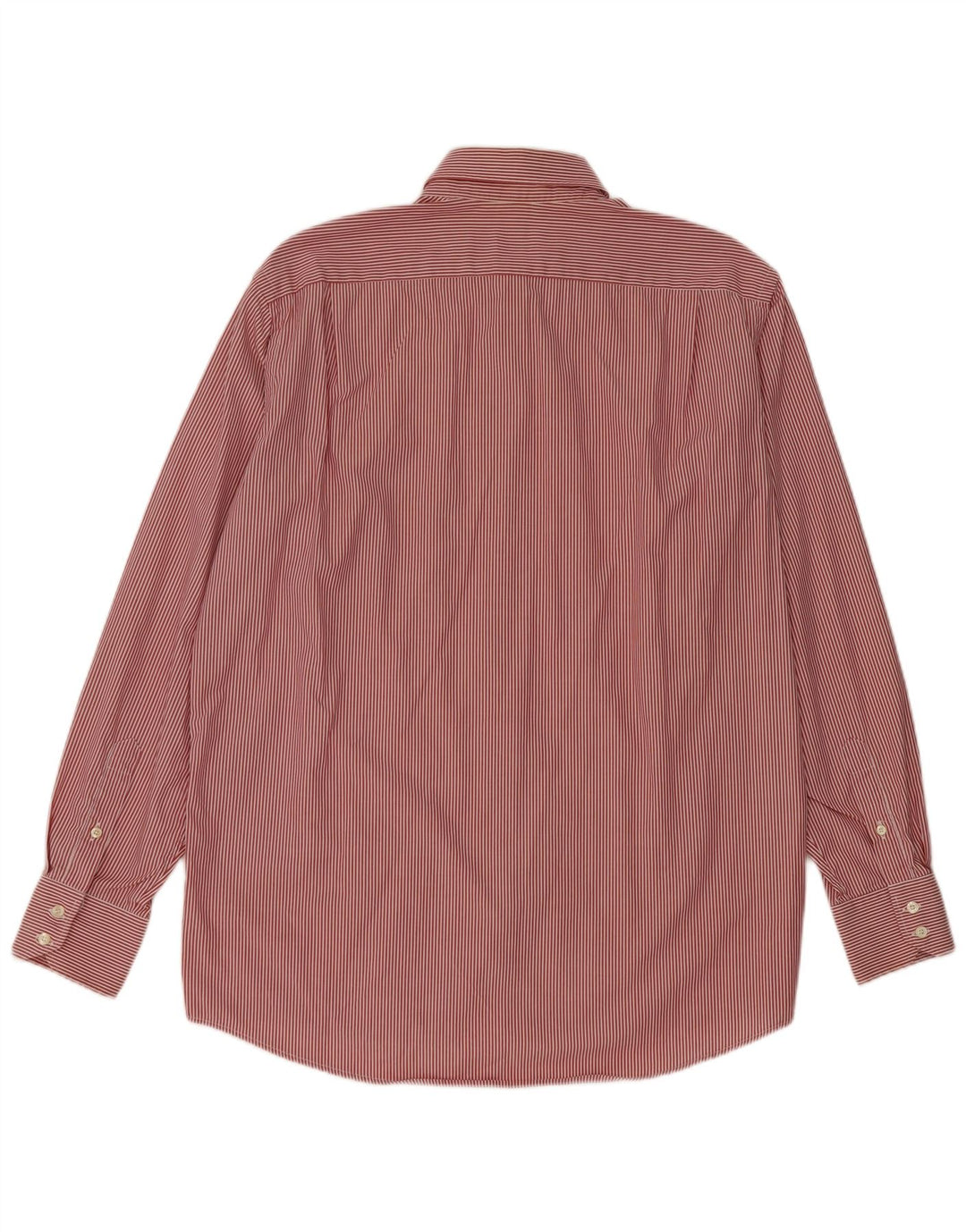 Camisa masculina Lacoste tamanho 42 grande algodão listrado vermelho