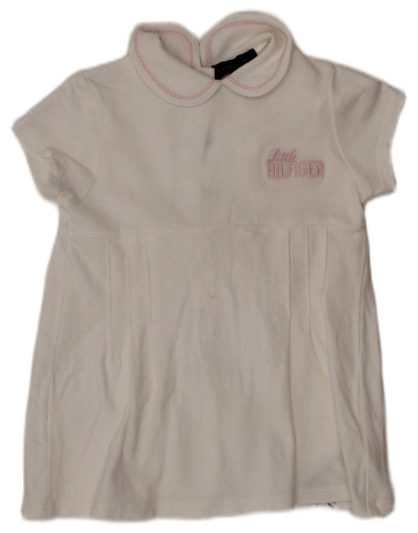 Vestido estampado TOMMY HILFIGER para meninas de 6 a 9 meses algodão branco
