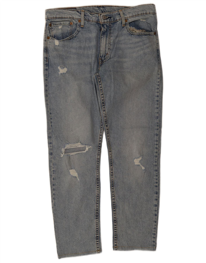 Calça jeans masculina Levi's 512 Distressed Slim Tapered W33 L27 Azul