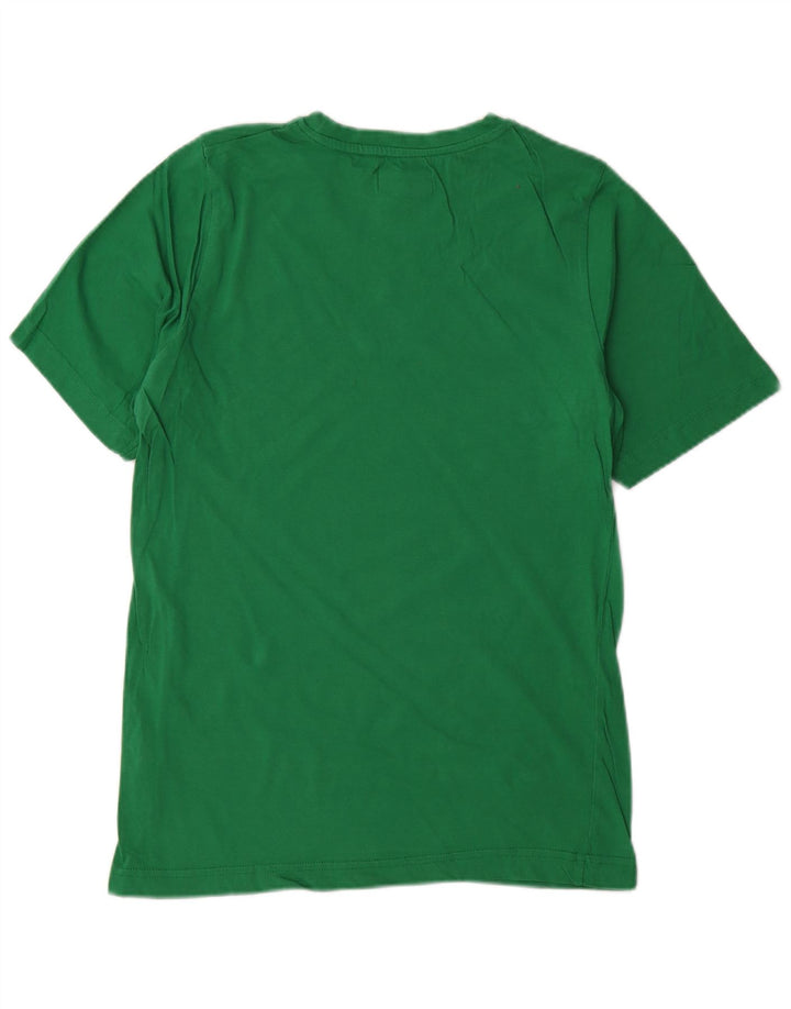 Camiseta gráfica masculina Kappa Top pequeno algodão verde