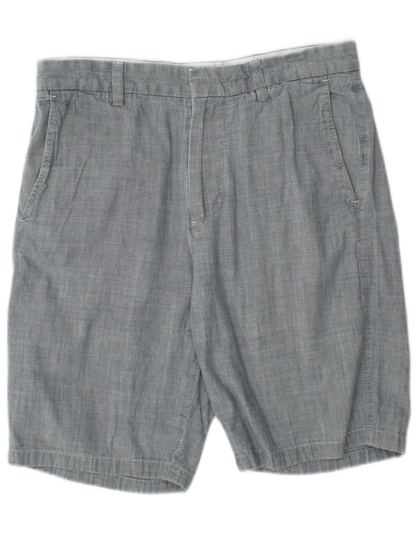 J. CREW Mens Club Chino Shorts W29 Algodão Cinza Médio