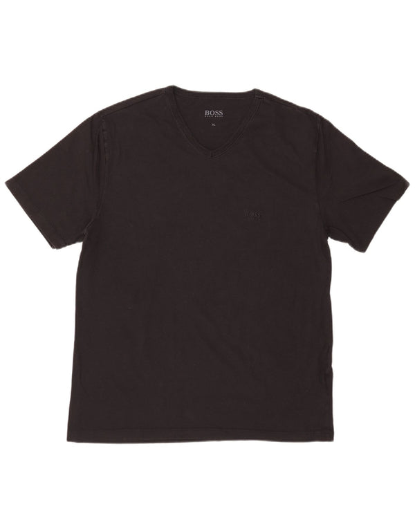 Camiseta feminina HUGO BOSS Top UK 18 XL algodão preto