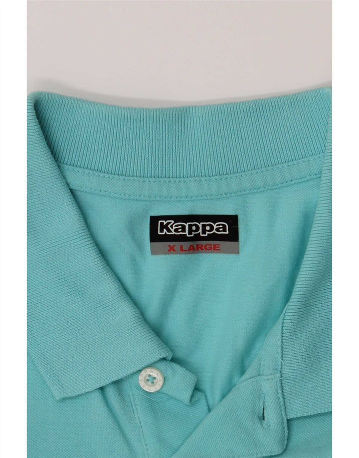Camisa polo masculina Kappa XL algodão turquesa