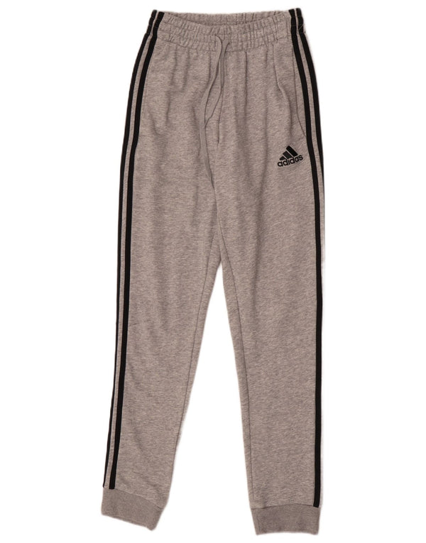 Adidas Womens Tracksuit Trousers Joggers UK 4 XS  Grey Cotton