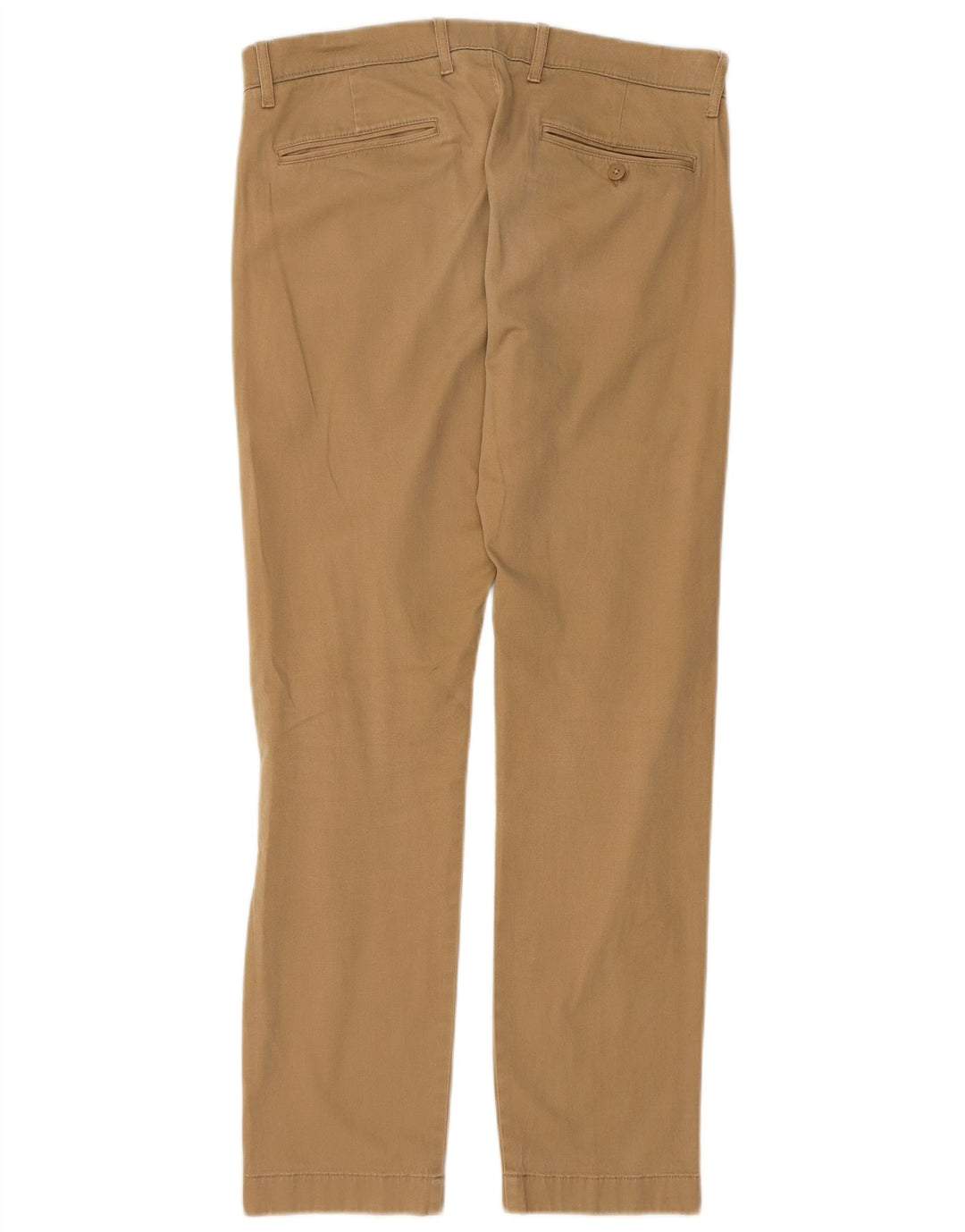 J. CREW Calça Chino Masculina Reta W31 L30 Algodão Bege