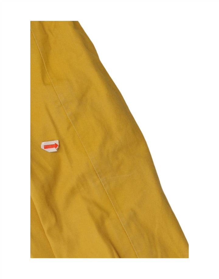 Jaqueta de chuva feminina com capuz JOULES Reino Unido 8 pequeno algodão amarelo