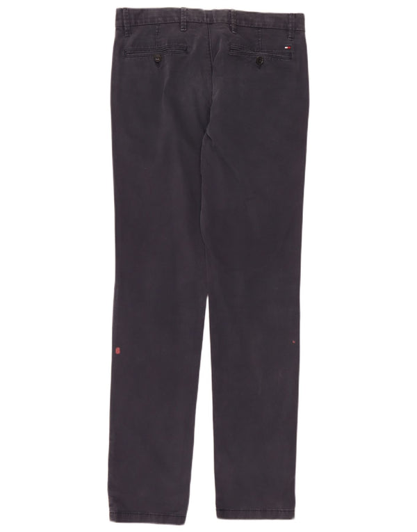 Tommy Hilfiger Calça Chino Masculina Reta W32 L34 Algodão Azul Marinho