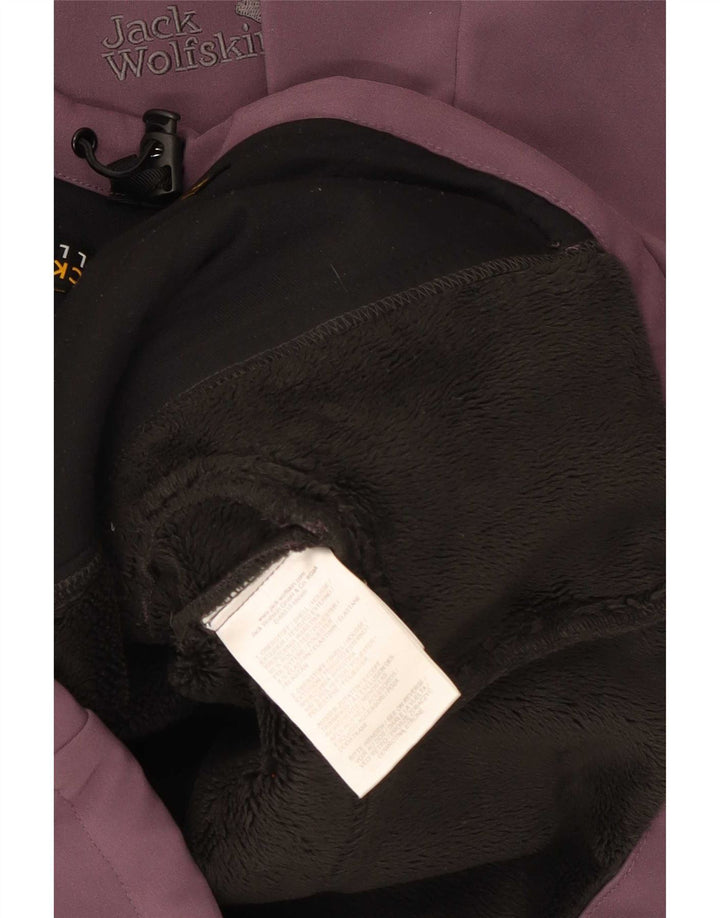 Jaqueta corta-vento feminina Jack Wolfskin Reino Unido 8 poliéster roxo pequeno