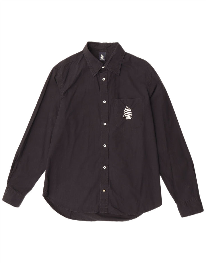 Camisa masculina Marina Yachting tamanho 42 grande algodão preto