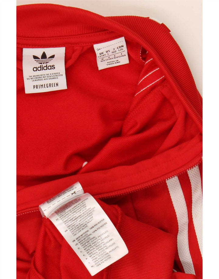 Jaqueta Adidas Meninas Treino Top 13-14 Anos Poliéster Vermelho