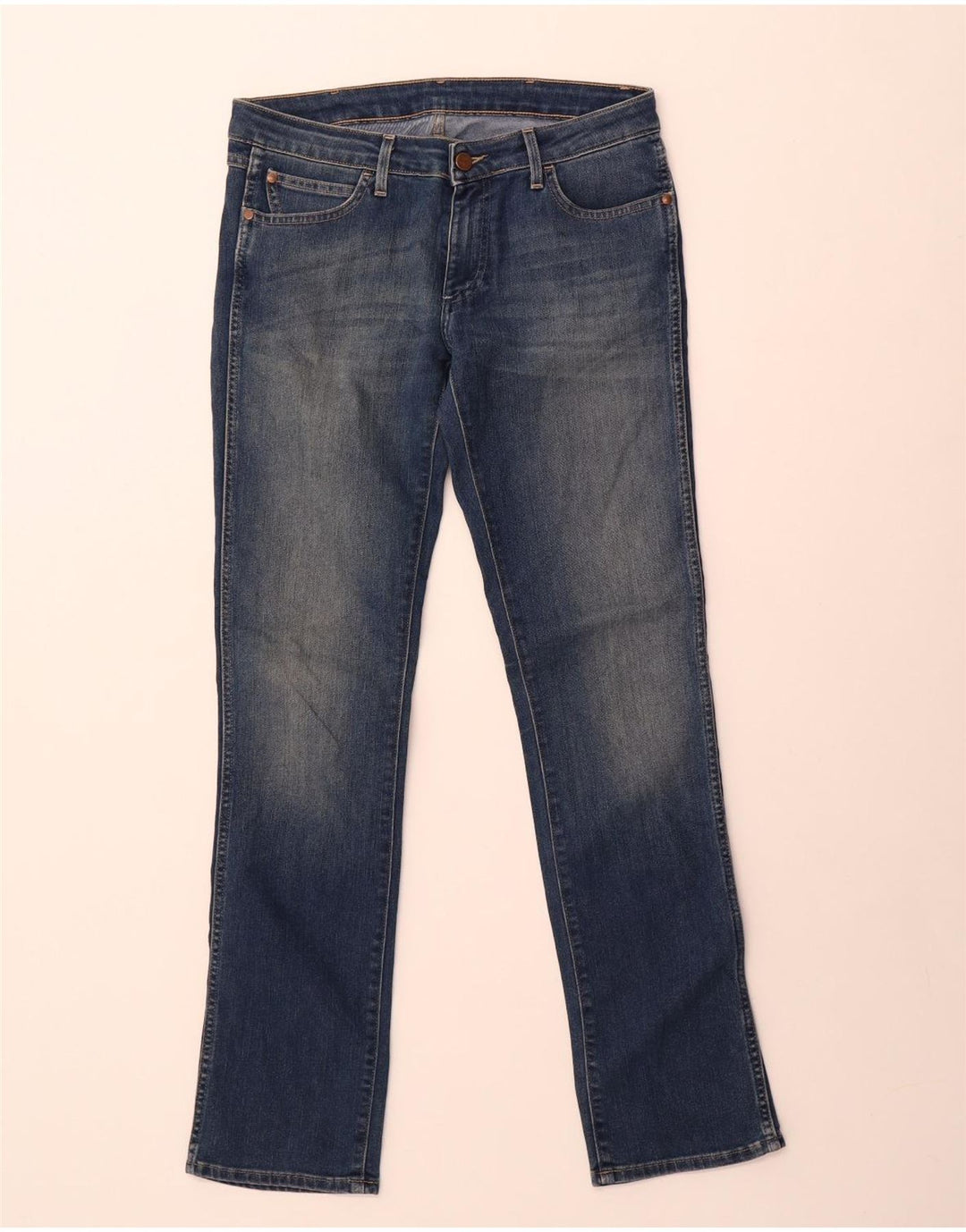 Wrangler Feminino Lia Slim Jeans W30 L32 Azul Algodão